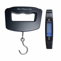 Digital Electronic Luggage Weight Scale LCD 50 KG  - Black